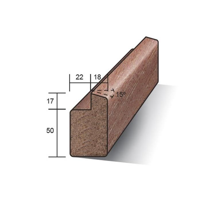 Meranti raamhout type R1 - stijl / bovendorpel